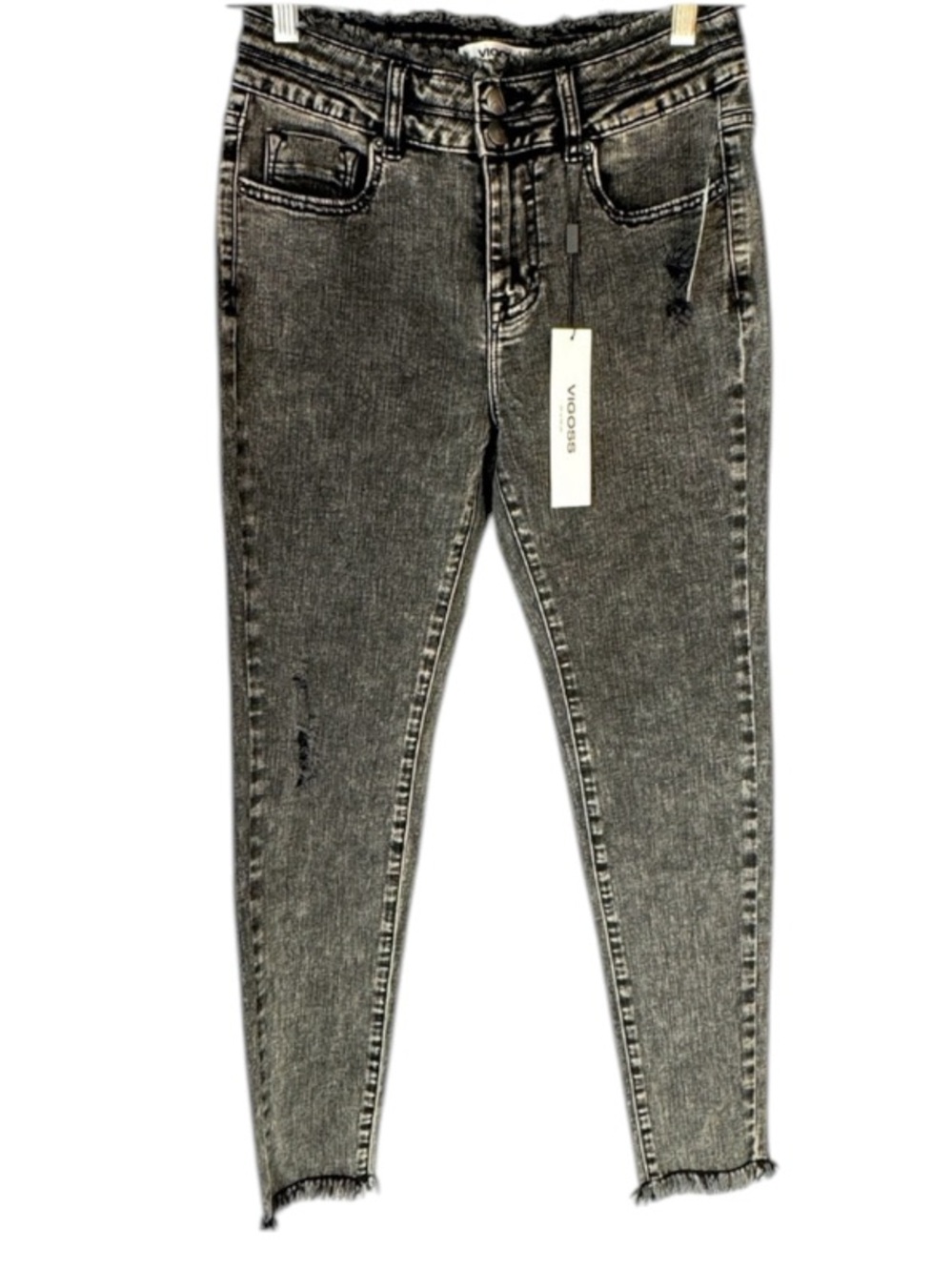 NWT! Vigoss Black Frosted Ace High Rise Skinny Jeans
